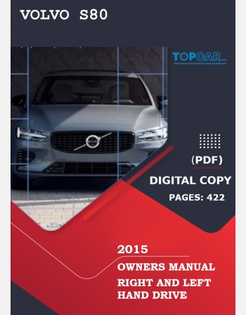2015 volvo s80 owners manual lhd&rhd